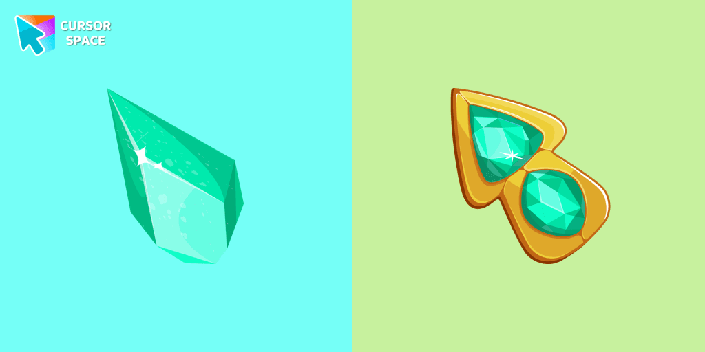 Green Amethyst cursor cursor pack